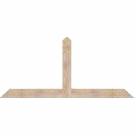 Ekena Millwork Portland Smooth Timber Gable Bracket, Douglas Fir, 84"W x 38"H x 3 1/2"D x 5 1/2"F, 11/12 Pitch GBW084X38X0406POR00SDF